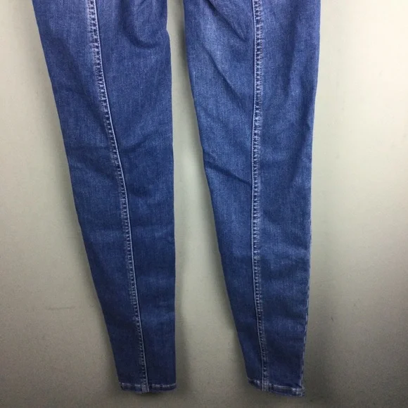 NWOT Free People Riley Seamed Daybreak Wash Mid-Rise Ankle Skinny Jeans Size 24 - Picture 7 of 12